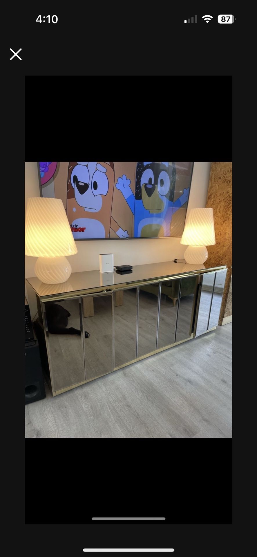 Vintage Mirrored Cabinet 