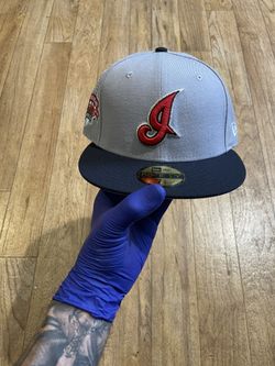 Indians New Era 59/50 New Hat Sz 7 3/8