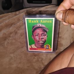 Hank Aaron Milwaukee Brave Number 30  1958 Topps