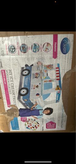 Ice cream play truck 3 ft tall. , wood