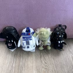 Set Of 4 Mini Star Wars Plush