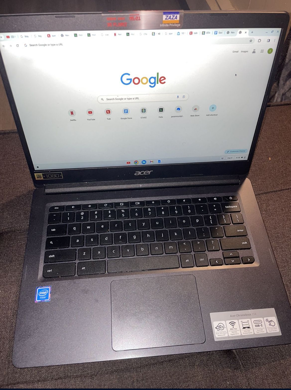 Acer Chrome Book Touchscreen 14” Inch