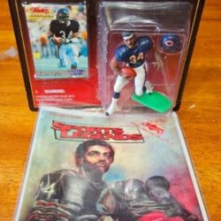 NFL, Vintage, Chicago Bears, Waltor Payton: New (2) items (1995) Starting Lineu up. Timeless Legends, Walter Payton Figuer w/Black Tip Shoes, Sports L