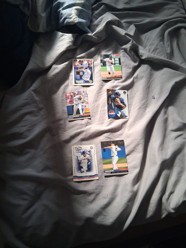 Baseball cards.