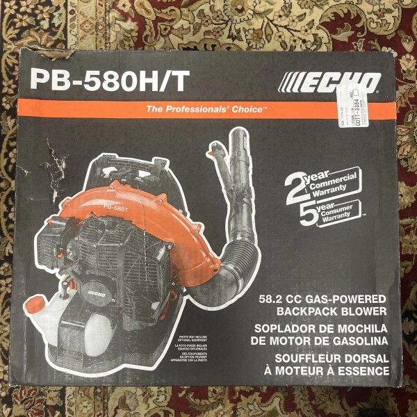 NEW TWO (2) IN BOX ECHO PB 580 H/T BACKPACK BLOWERS