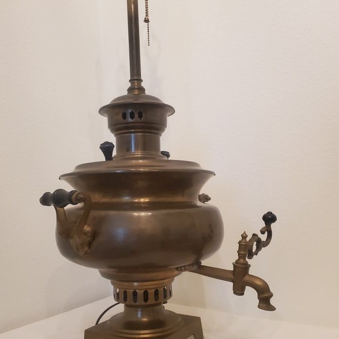 1870 Antique Samovar/Tea Urn. Lamp.