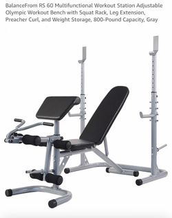 BalanceFrom RS60 Multifunctional Olympic Workout Bench - NIB