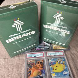 SEALED World Record Breaks 5 Graded Pokemon Cards PSA CGC
