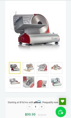 7.5 " smooth meat slicer (200 W)