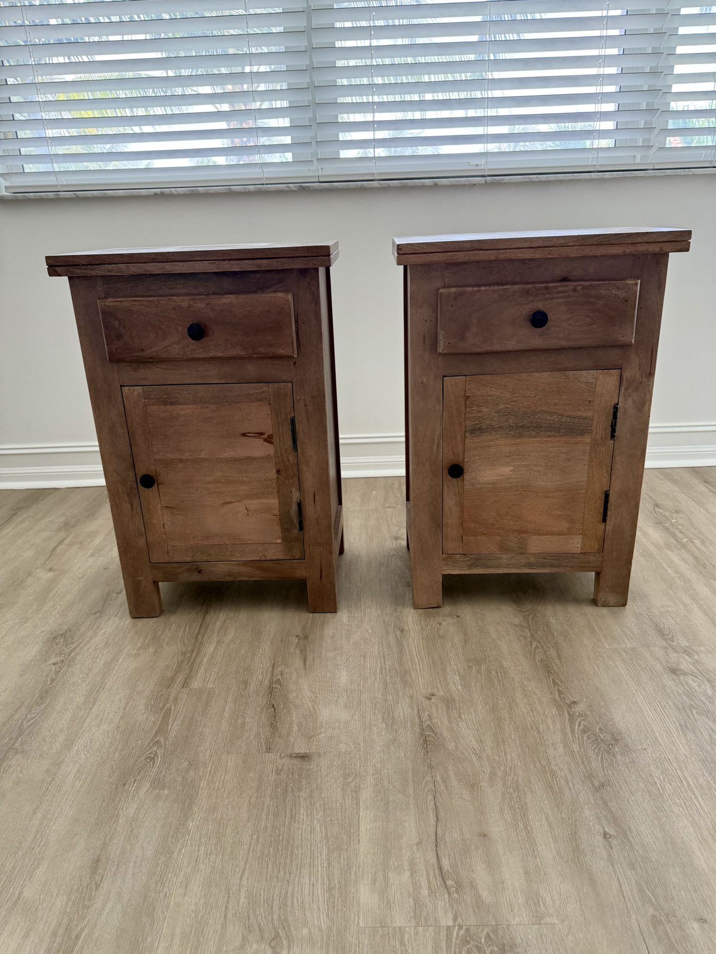 Matching Wood Nightstands