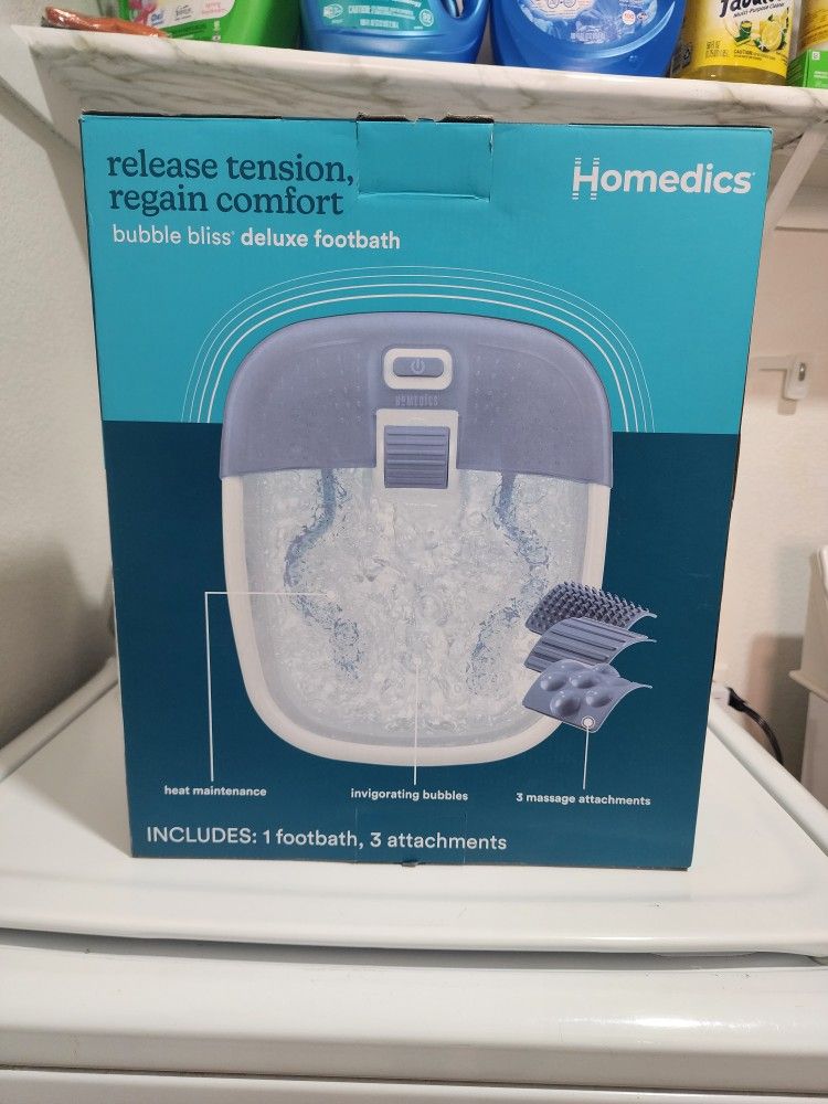 $10. Homedics Bubble Bliss Deluxe Footbath. Please, READ DESCRIPTION. Hablo español