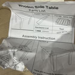 Small Wooden Side Table For outdoor Or Indoor 