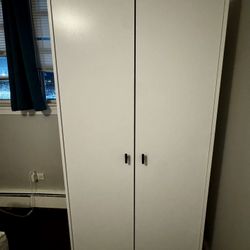 White Wardrobe / Armoire  Cabinent 