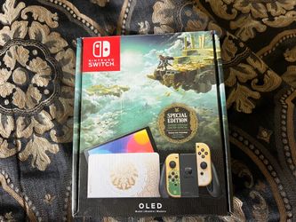 Nintendo Switch OLED Zelda Tears of the Kingdom special edition console and 400 GB micro SD card
