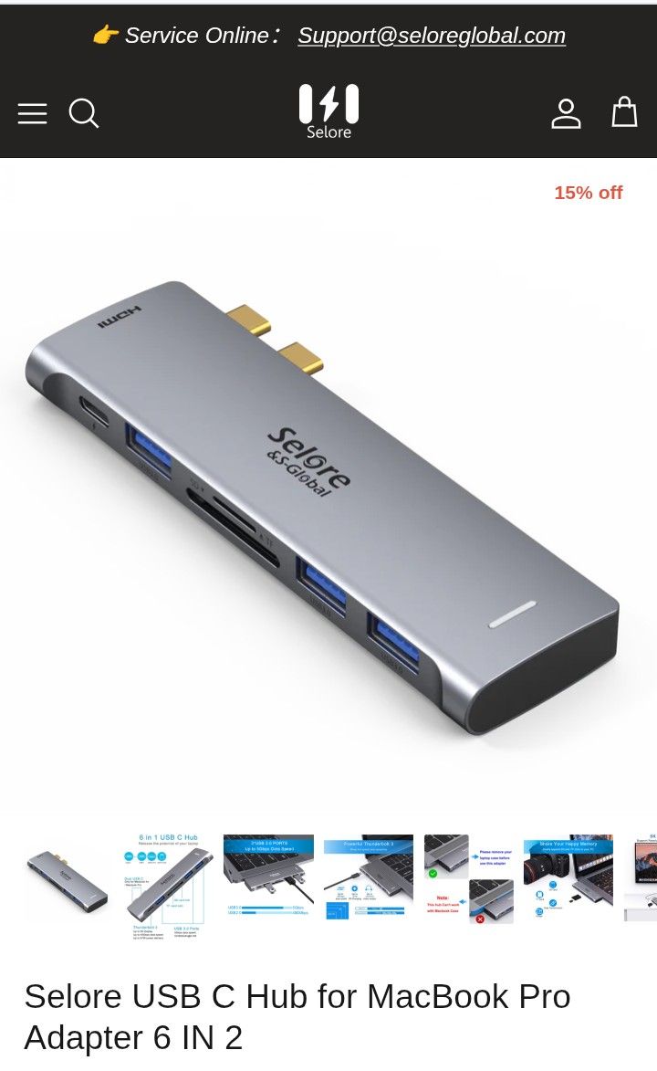 Selore USB-C Hub for MACBOOK Pro