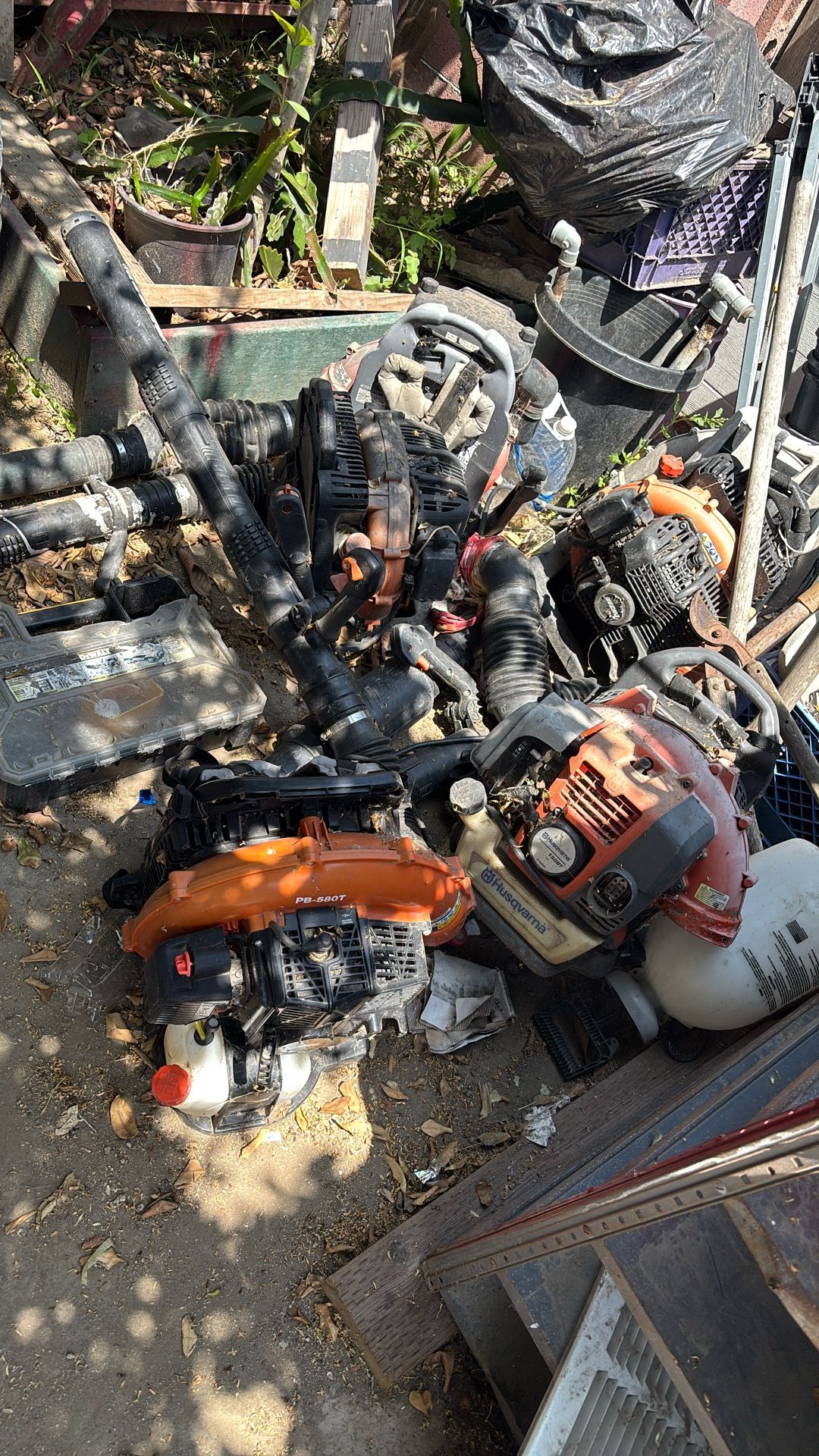 Old leaf blowers