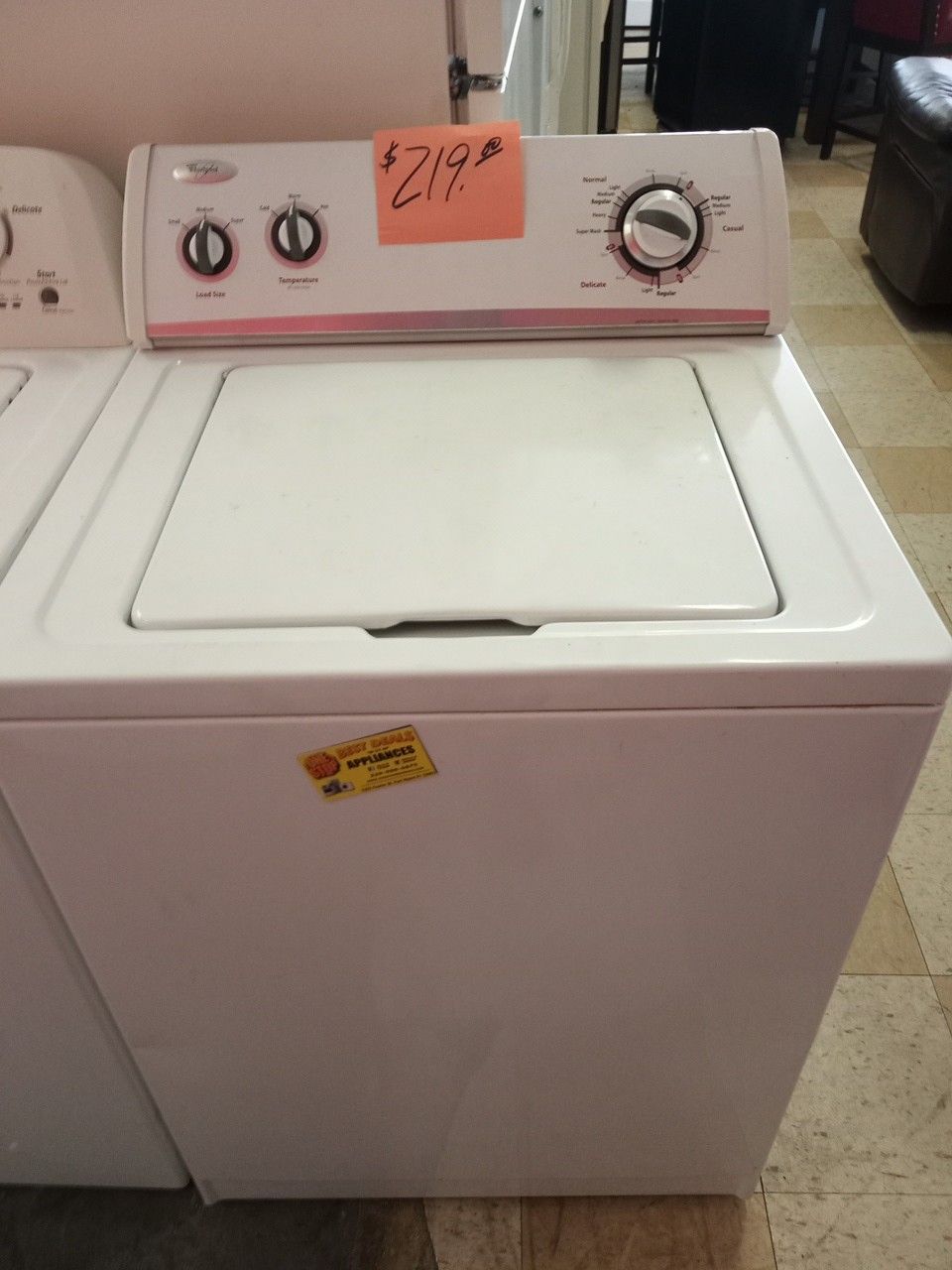 Whirlpool Washing machine Washer white heavy duty super size excellent . Warranty . Delivery available . 2203 Fowler st. Ft. Myers 33901