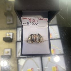 Tri Color Gold Ring Size 10
