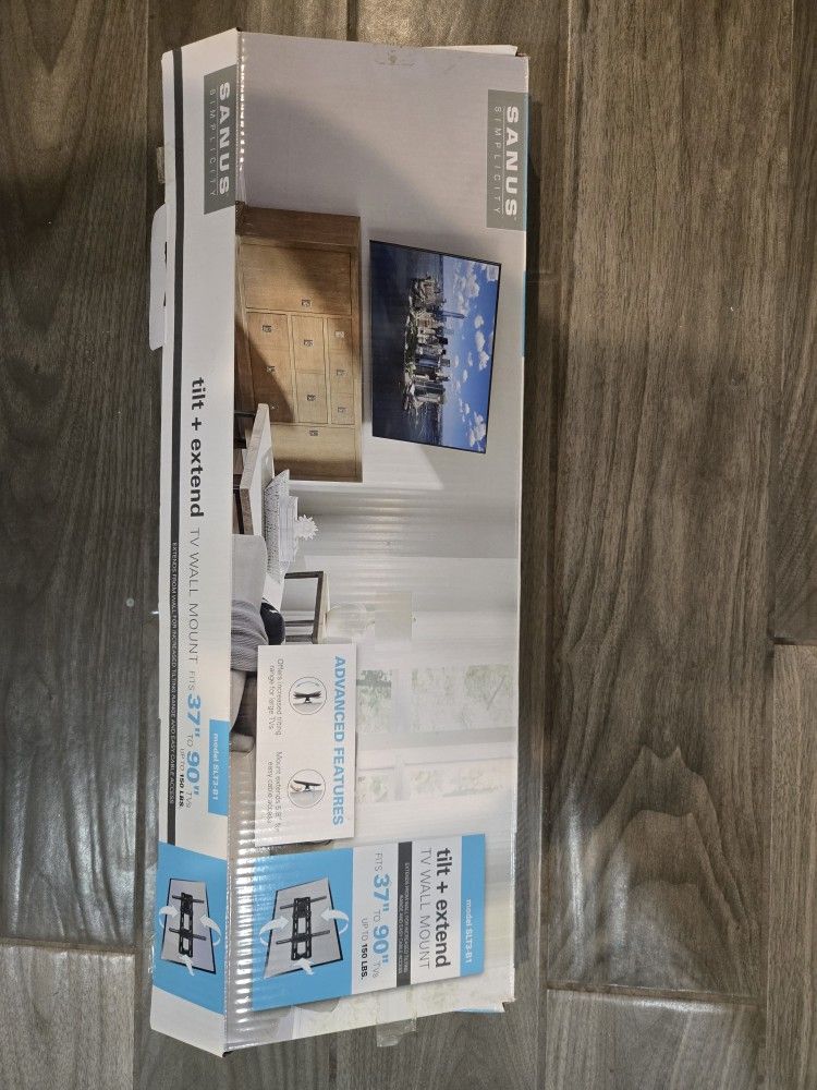 SANUS tilt + extend TV WALL Mount fits 37" to 90" TVs 