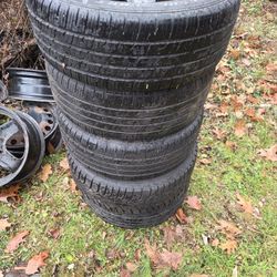 (5) 5-110mm steel wheels and 16" tires