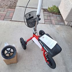 Knee Scooter  With An Extra Wheel For Balancing If Needid