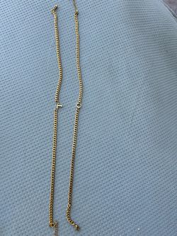 T and c letter chain necklace