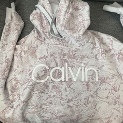 Calvin Klein Pink Hoodie Size L