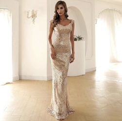 Gold Sequence Gown