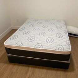 Queen mattress pillow top set with box spring (2pc - new) NEW KING-QUEEN-FULL-TWIN SIZE SETS MATTRESS AND BOX SPRING 2-pcs