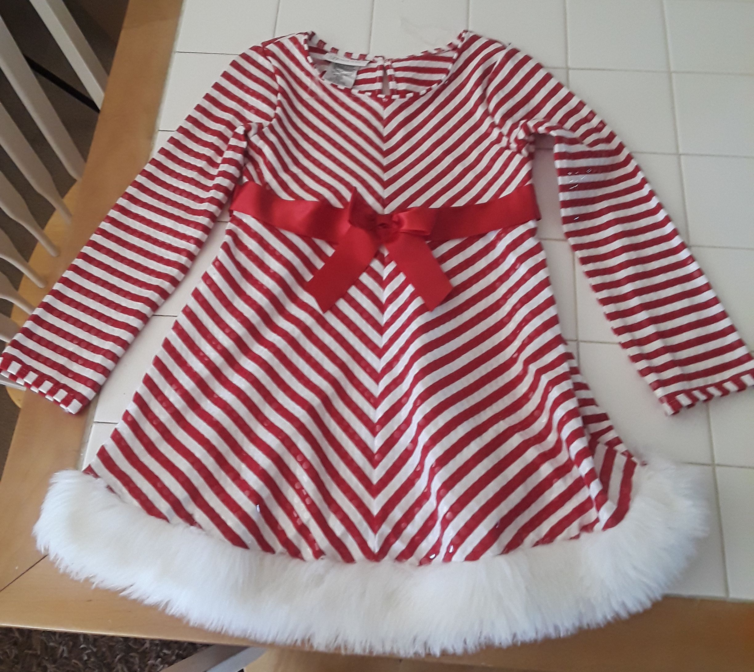 Christmas Dress~6x~Candy Cane
