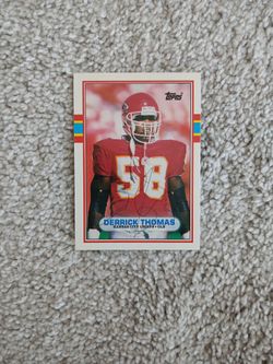   Derrick Thomas Autograph  Card  Chiefs HOF. LB.