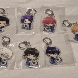 Blue Lock Acrylic Keychains