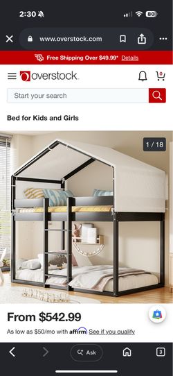 Montessori floor bunk bed