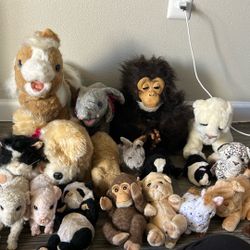 26. Furry Friends Dolls In Fair Condition. they Moved Like Real Furry Friends Good For Birthdays And Holidays.