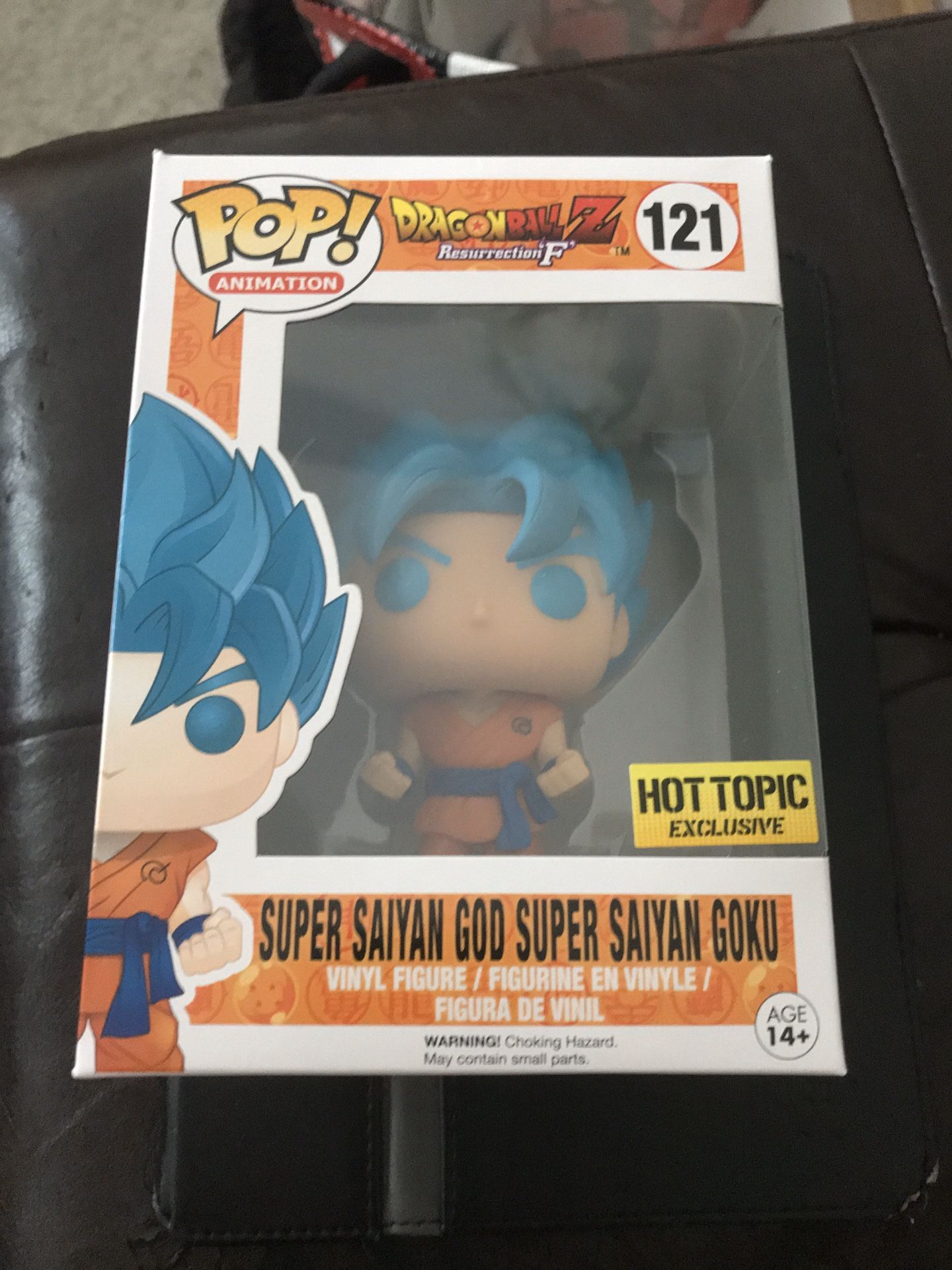Funko pop dragon ball z exclusive blue super saiyan god super saiyan Goku
