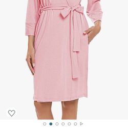 Light Pink Jersey Kimono/Robe