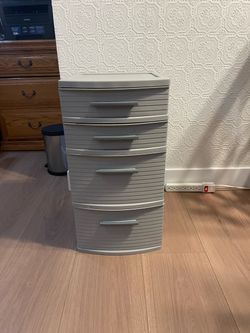 4-Drawer Plastic Storage Tower