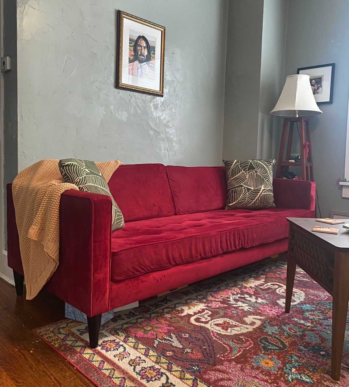 Real Velvet Sofa (Apt B)