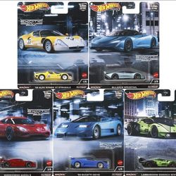 Hot Wheels Premium 2022 Car Culture Exotic Envy Set of 5