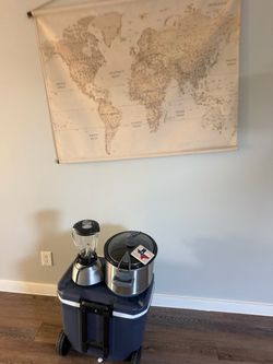 Rolling Cooler with Blender and Slow Cooker