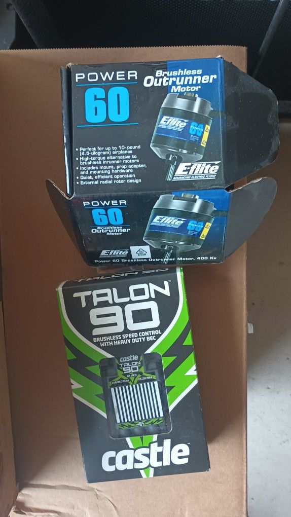 Eflite Power 60 and castle 90 Esc Combo (New)
