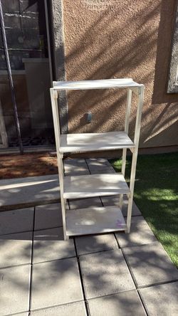 White shelf for decor
