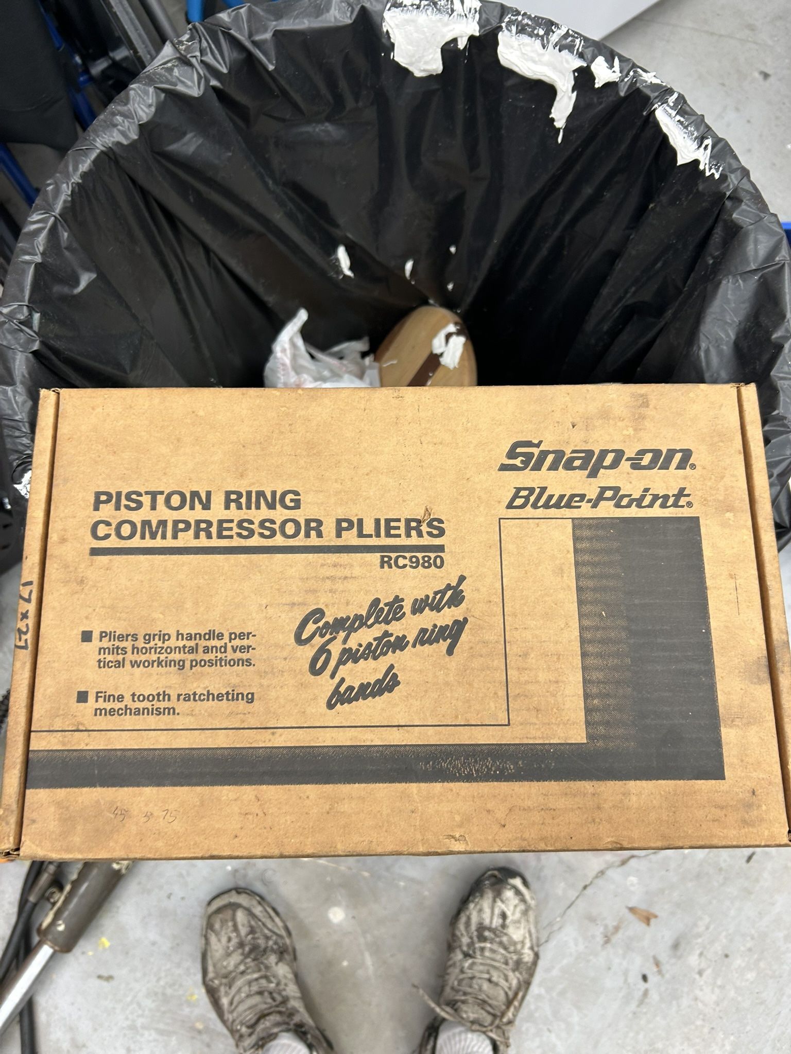 Snap On -blue point piston, ring compression pliers