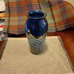 Hand Painted Glass Vase