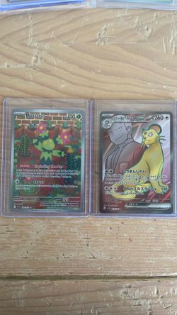 Pokémon Team Rocket Persian ex + Maractus Illustration Rare Raw Card Lot Bundle