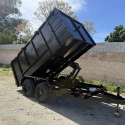New Sissor Lift Dump Trailer !!! 