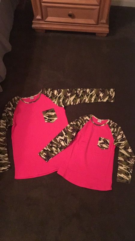 Mommy & Me matching camo shirts