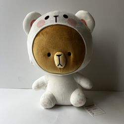 Factory Sample Tag Milk and Mocha Bear Plush