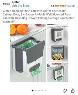 Gintan Hanging Trash Can with Lid