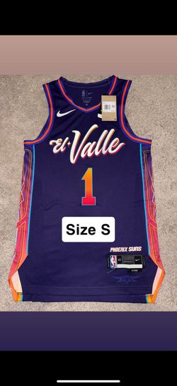 Size S (40) Phoenix Suns Devin Booker Authentic City Edition Stitched Jersey NWT